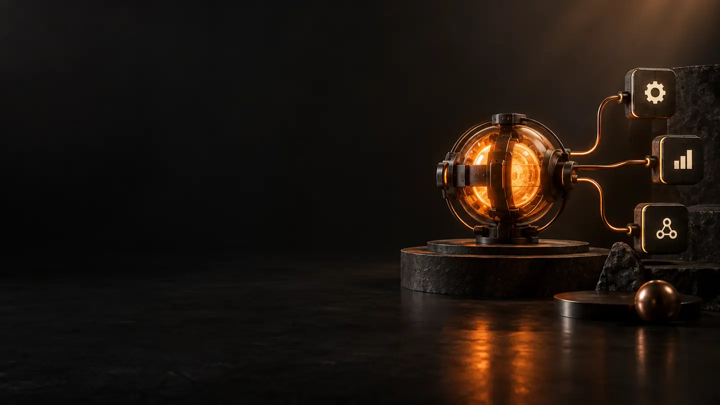 http://AI%20automation%20visual%20with%20an%20orange%20intelligence%20core%20connected%20to%20documents%20and%20workflow%20nodes.