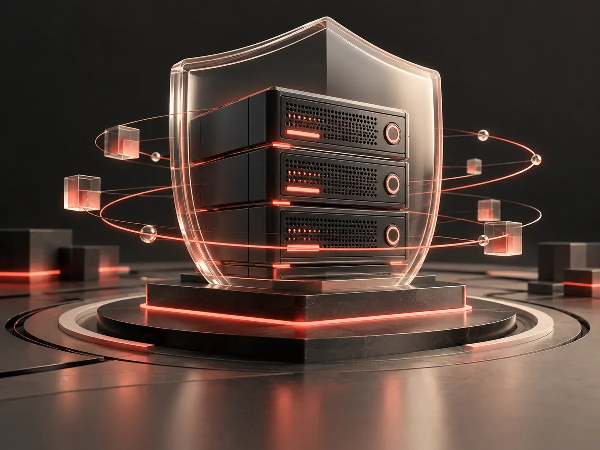 Protected server infrastructure with backup connections