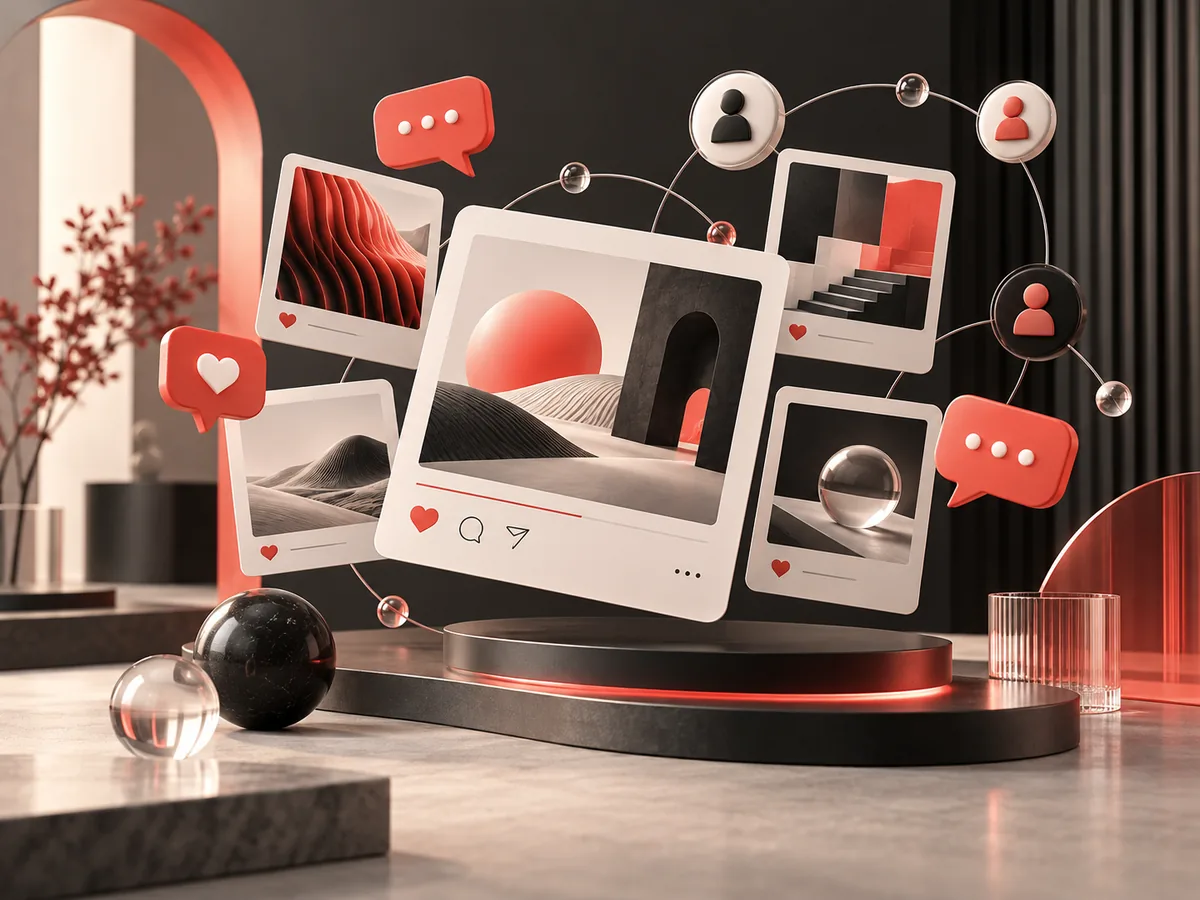 Creative social content and connected community